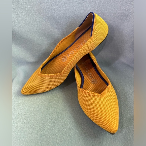Rothy’s The Point Flats in RETIRED Color: Marigold Yellow - Size 7 - Picture 3 of 10